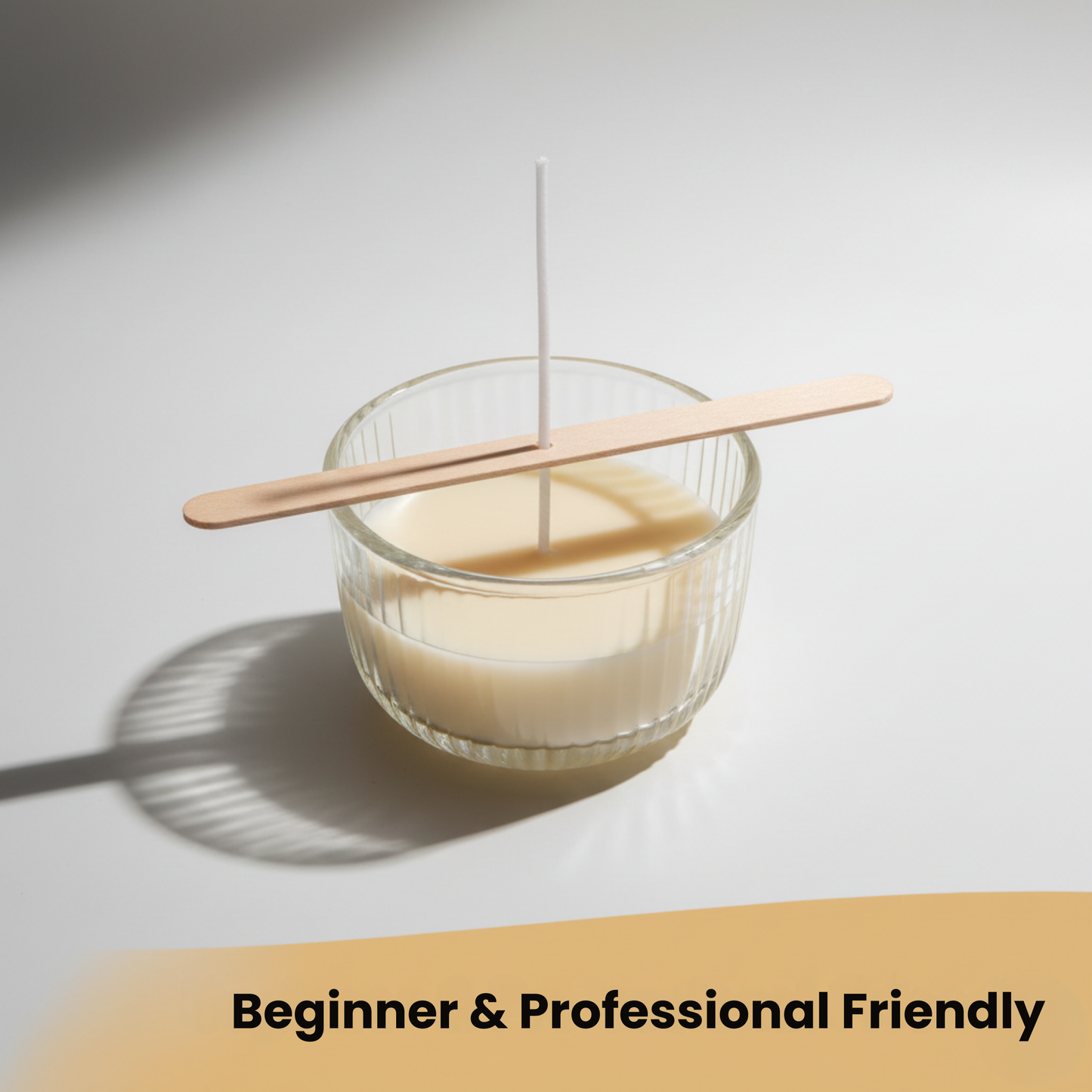 Natural Cotton Wicks - Paraffin Wax Coated Wicks for Candle Making 25 pcs